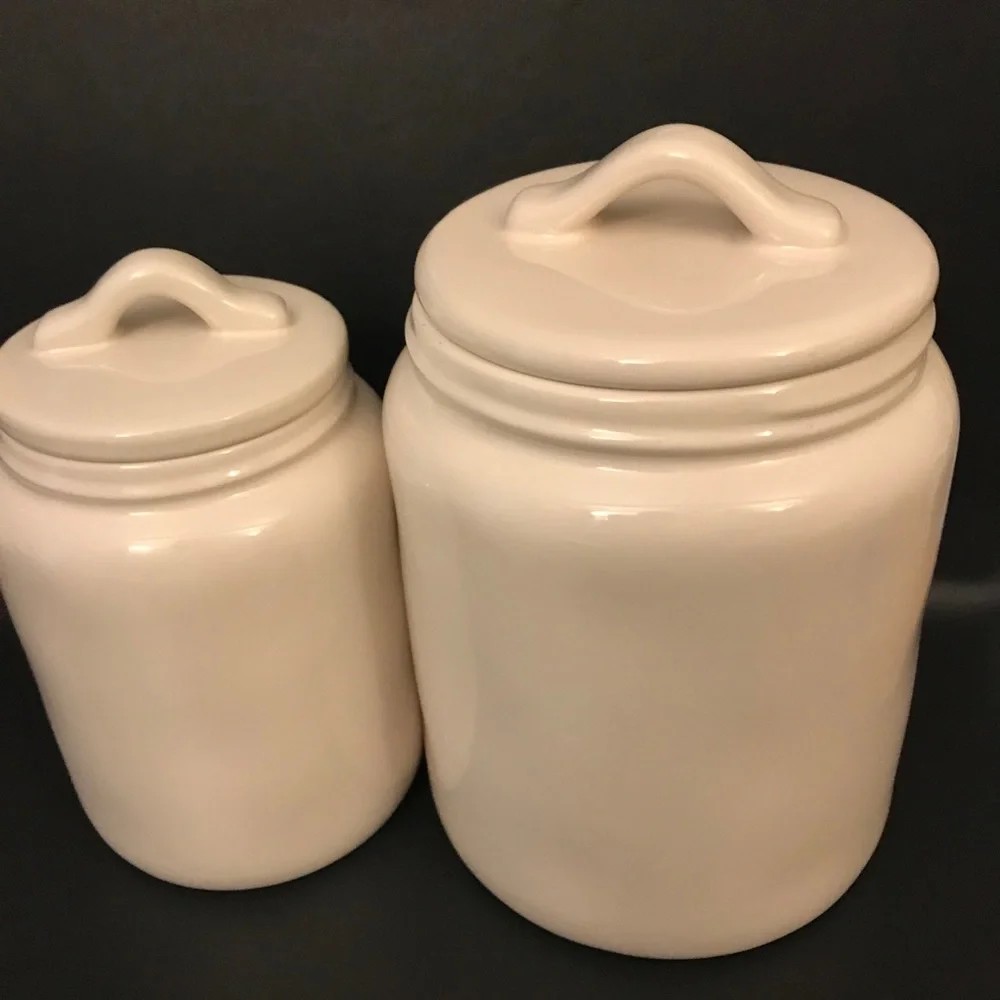 Rae Dunn Reindeer Snacks & Gumdrops Canisters